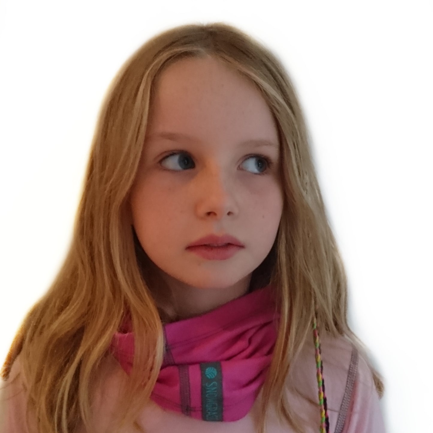 Bright Pink Merino Wool Neck Gaiter