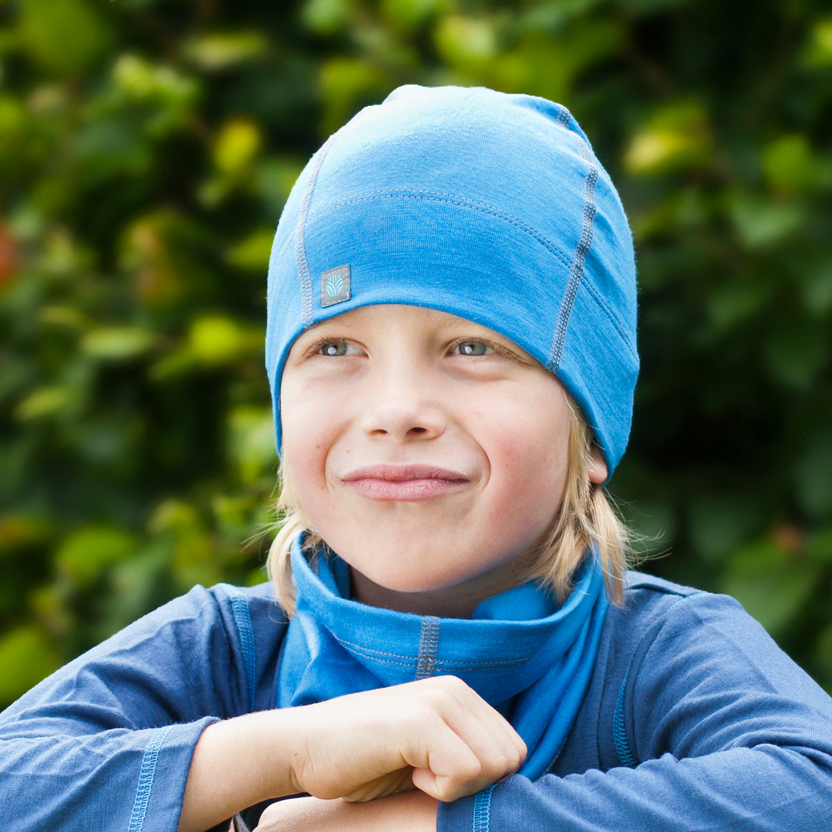 Adults Lapis Blue Merino Wool Beanie