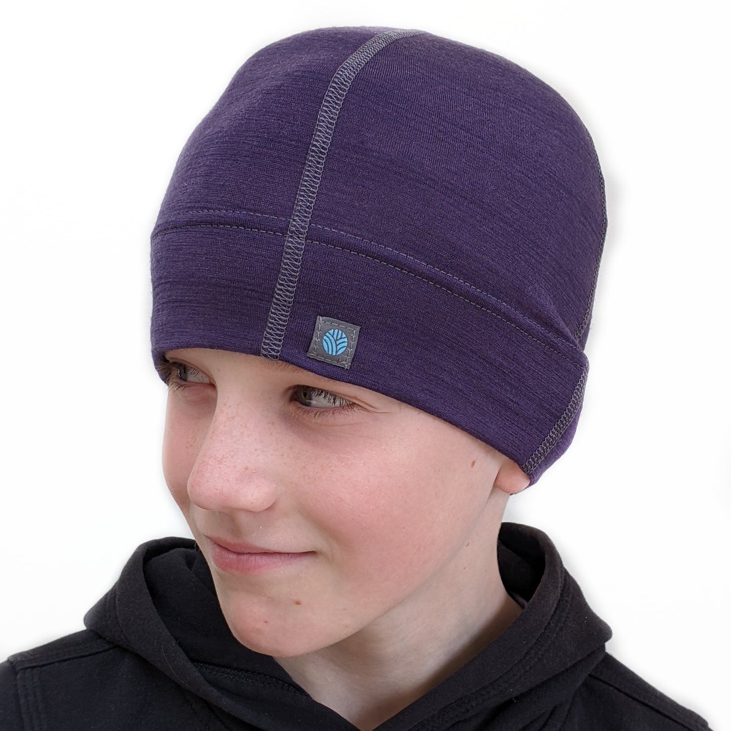 Plum Merino Wool Beanie