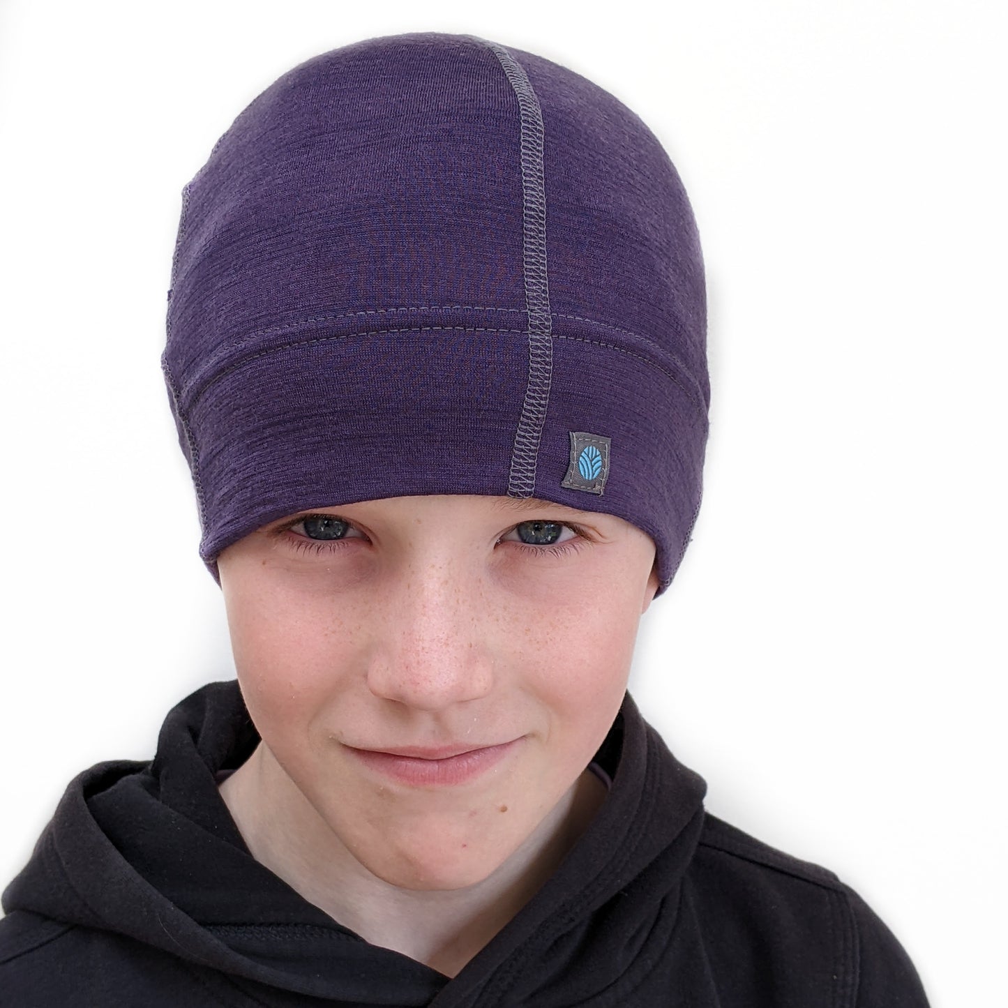 Plum Merino Wool Beanie