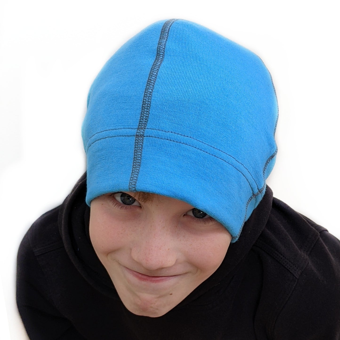 Turquoise Merino Wool Beanie