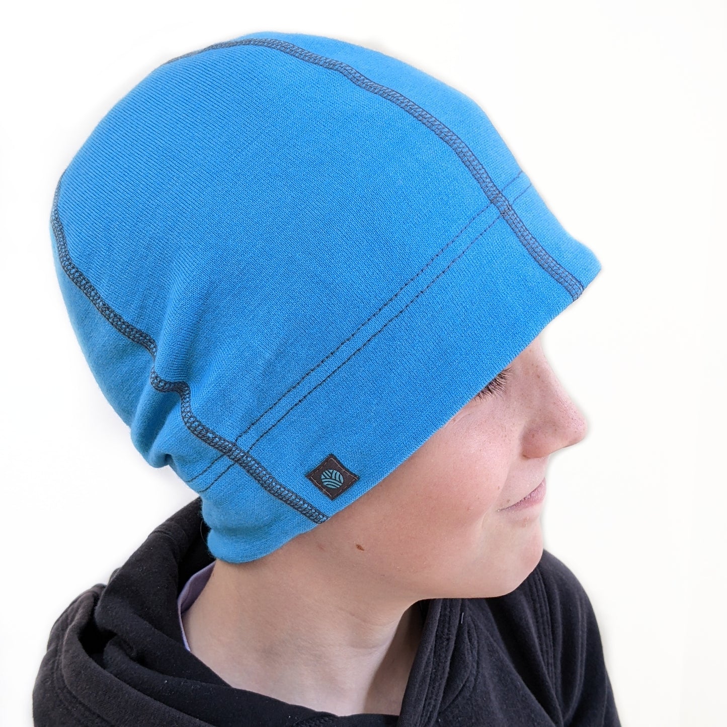 Turquoise Merino Wool Beanie