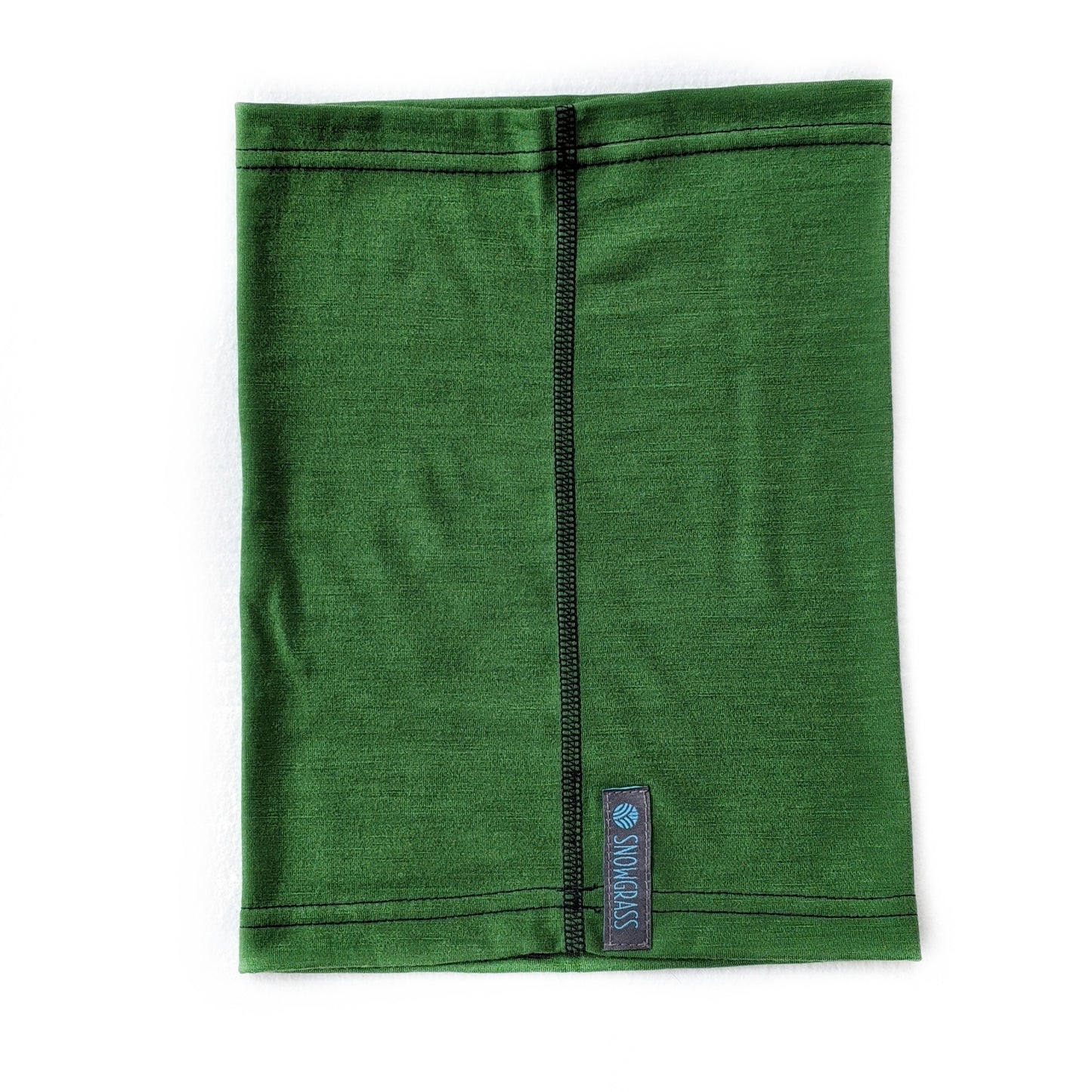 Leaf Green Merino Wool Neck Gaiter