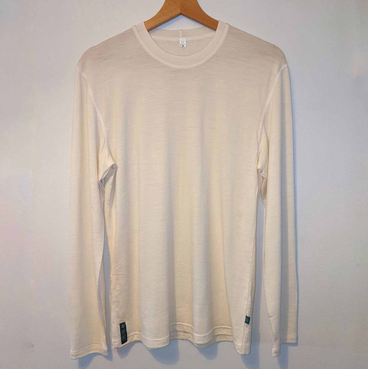 Soft White Merino Wool Mens Top