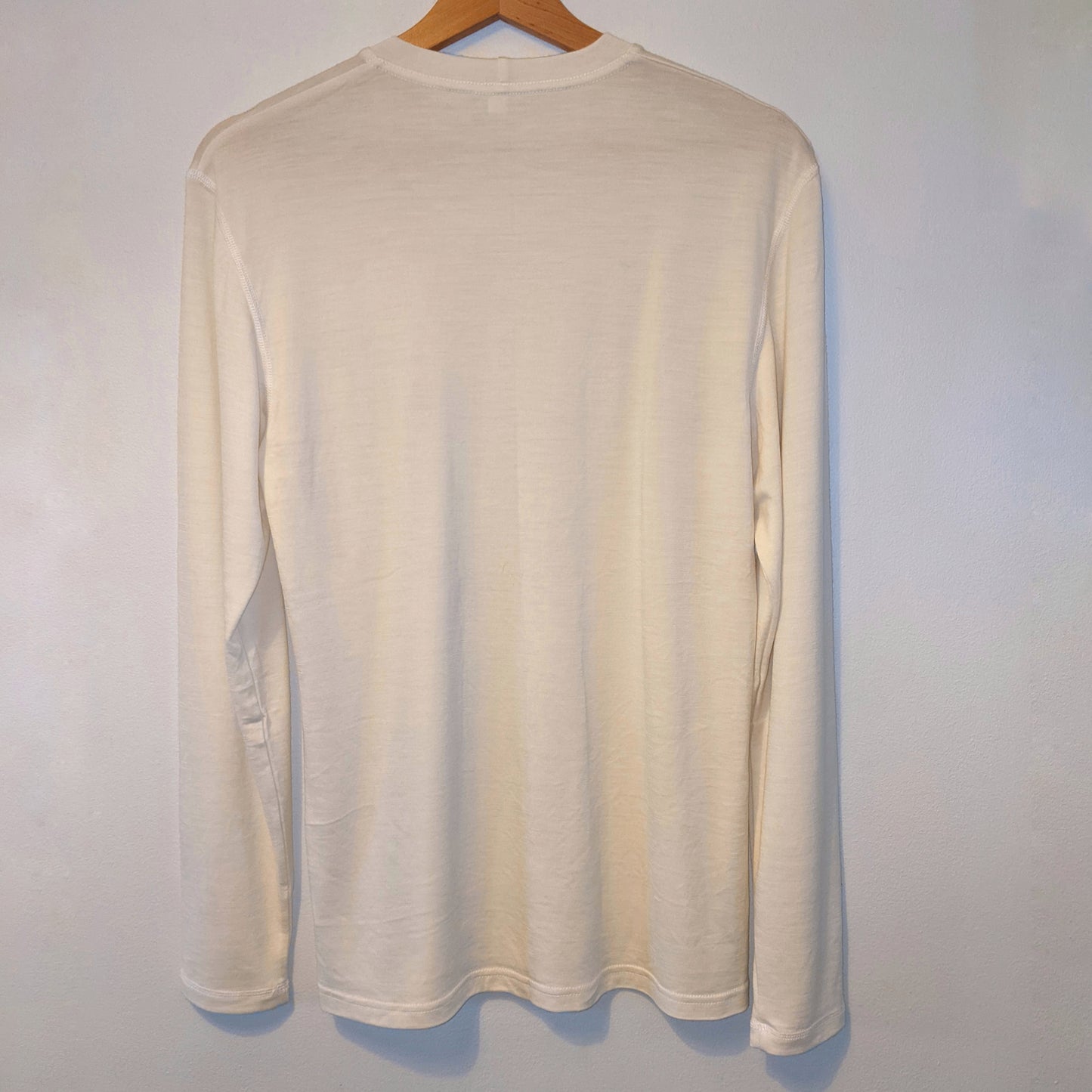 Soft White Merino Wool Mens Top