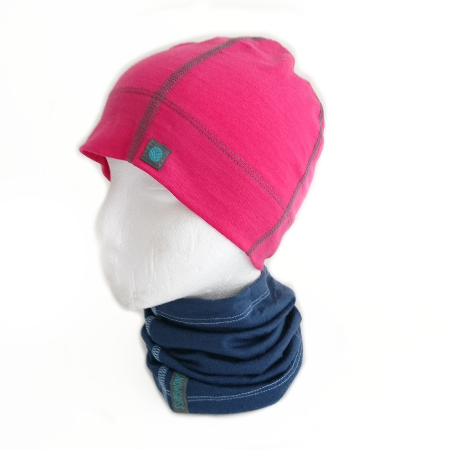 Fuchsia Pink Merino Wool Beanie