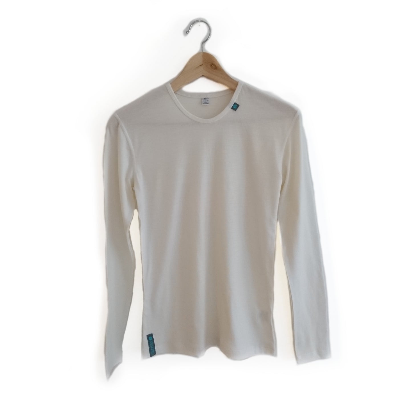 Soft White Long Sleeved Merino Wool Womens Vest