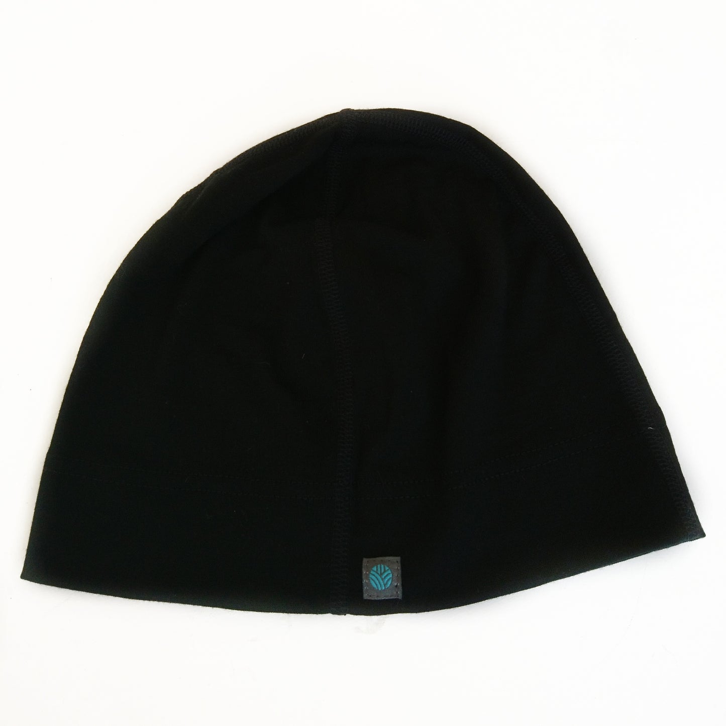 Black Merino Wool Beanie