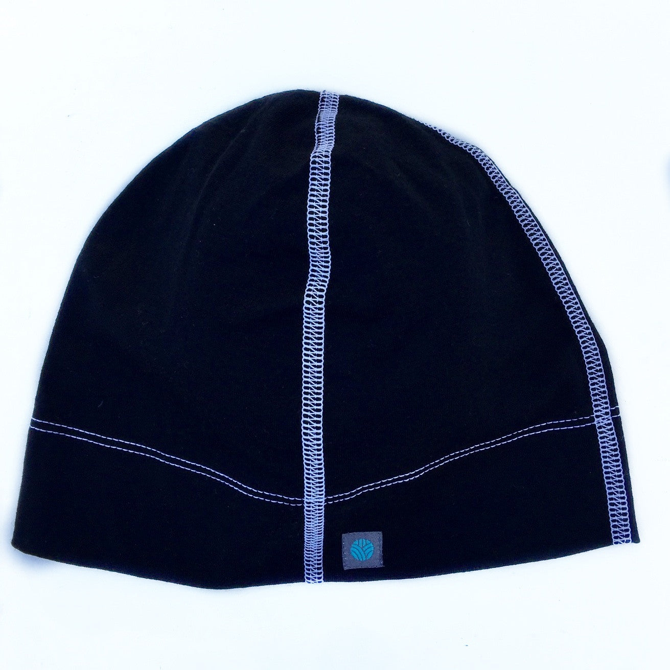 Black Merino Wool Beanie