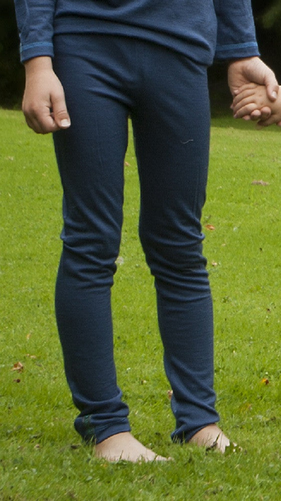 Blue Night Merino Wool Leggings