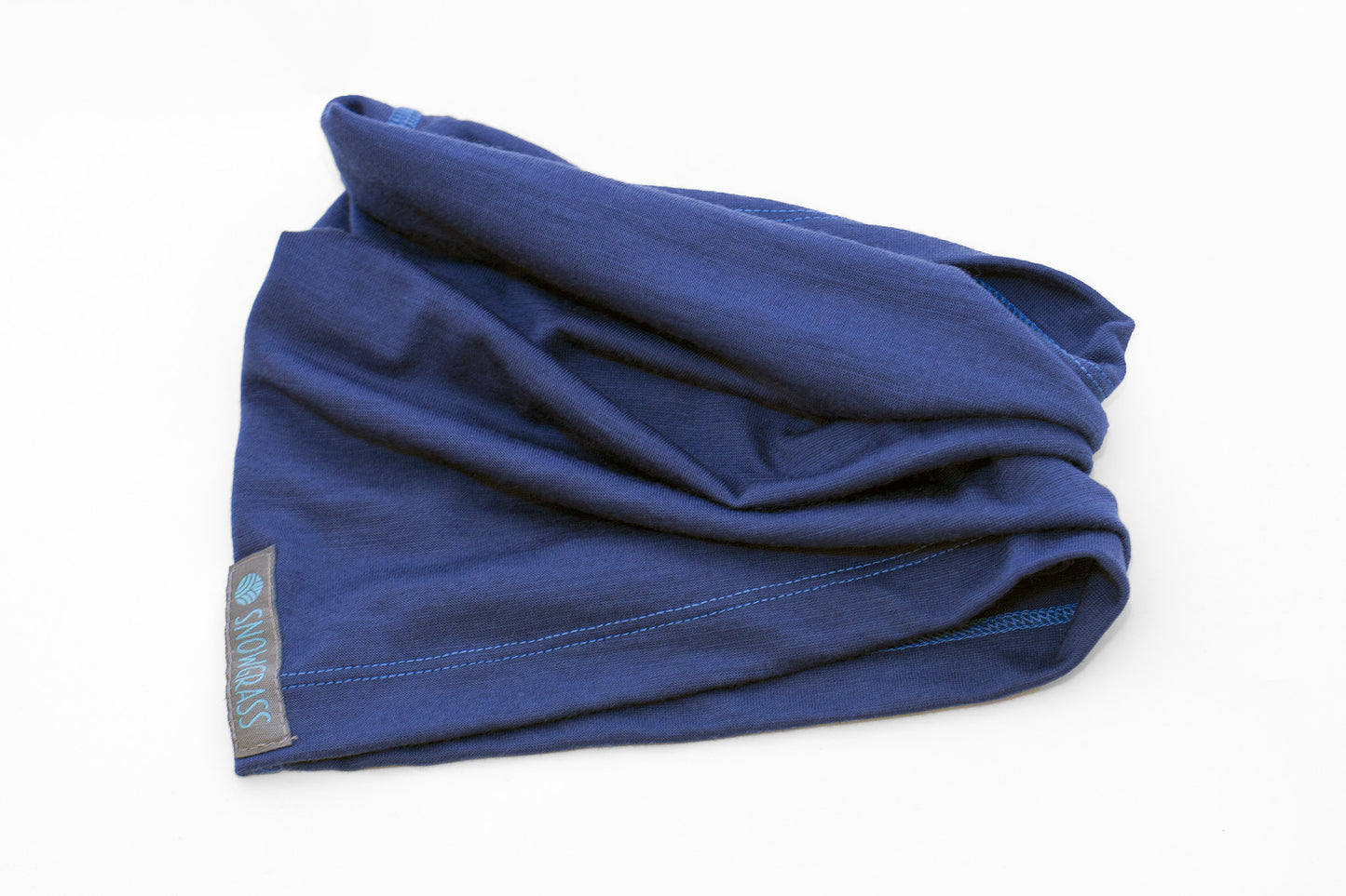 Blue Merino Wool Neck Gaiter