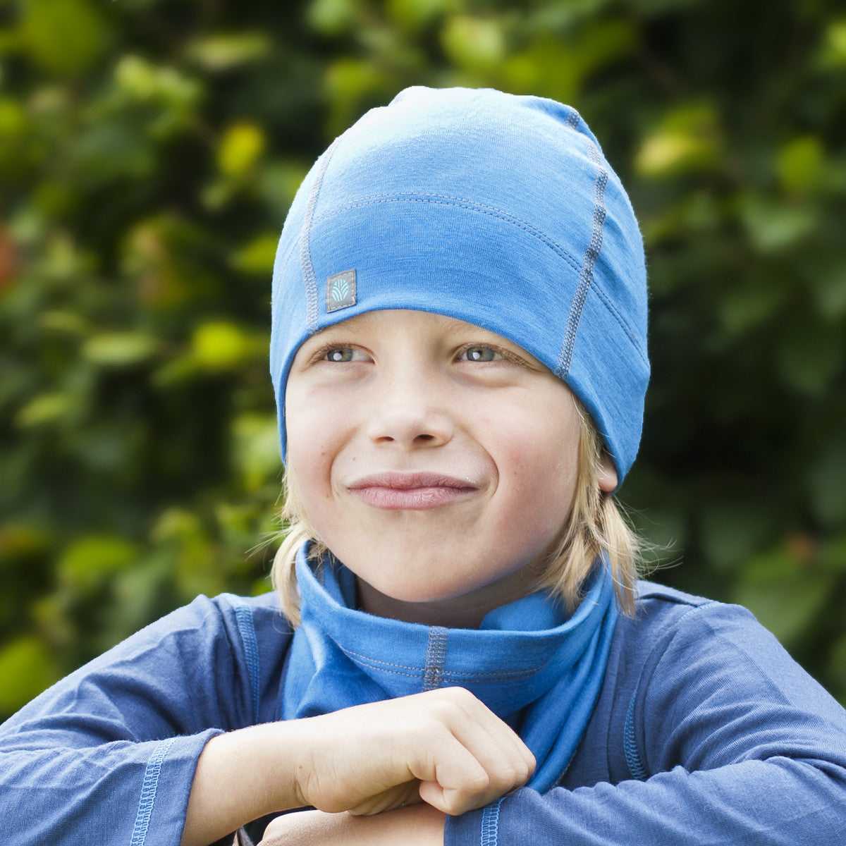 Light Blue Merino Wool Beanie