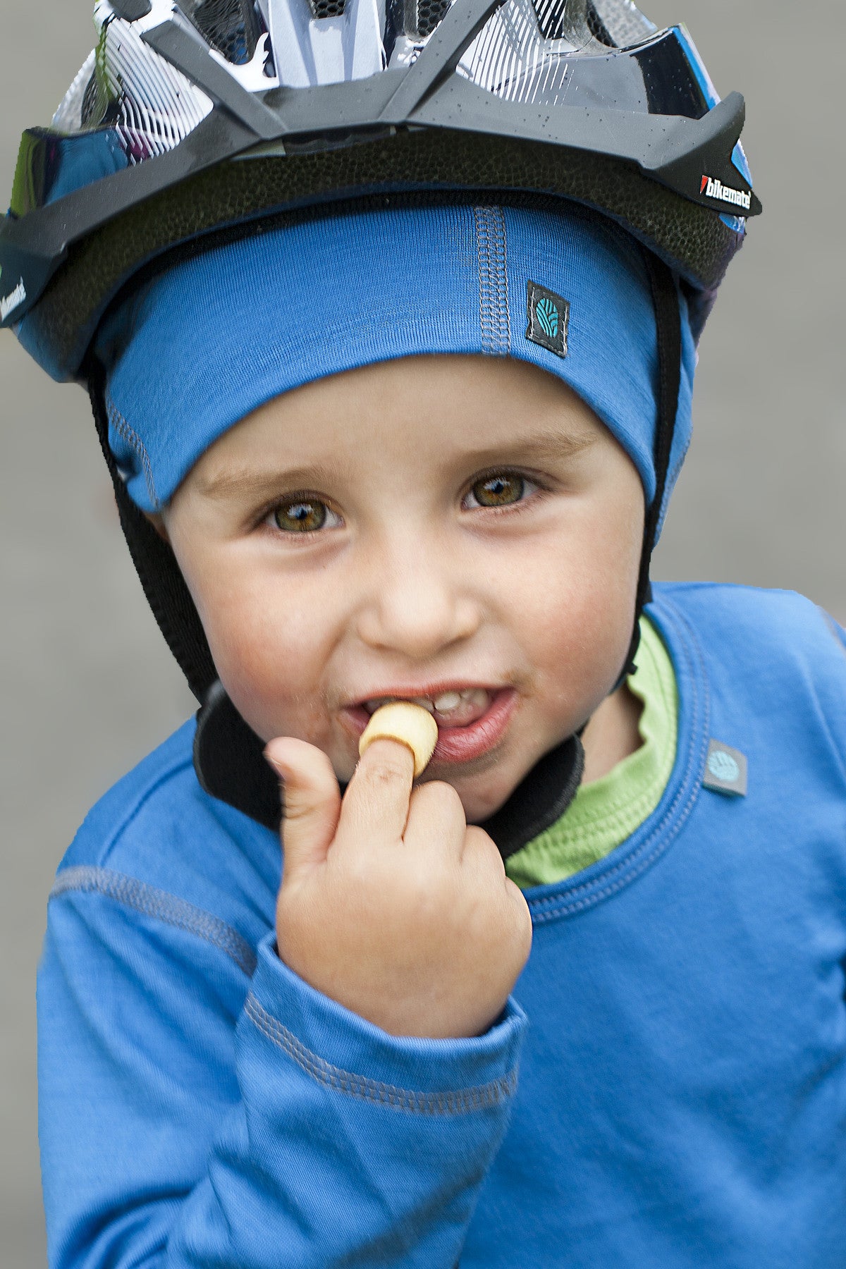 Lapis Blue Merino Wool Long Sleeved Children's Top