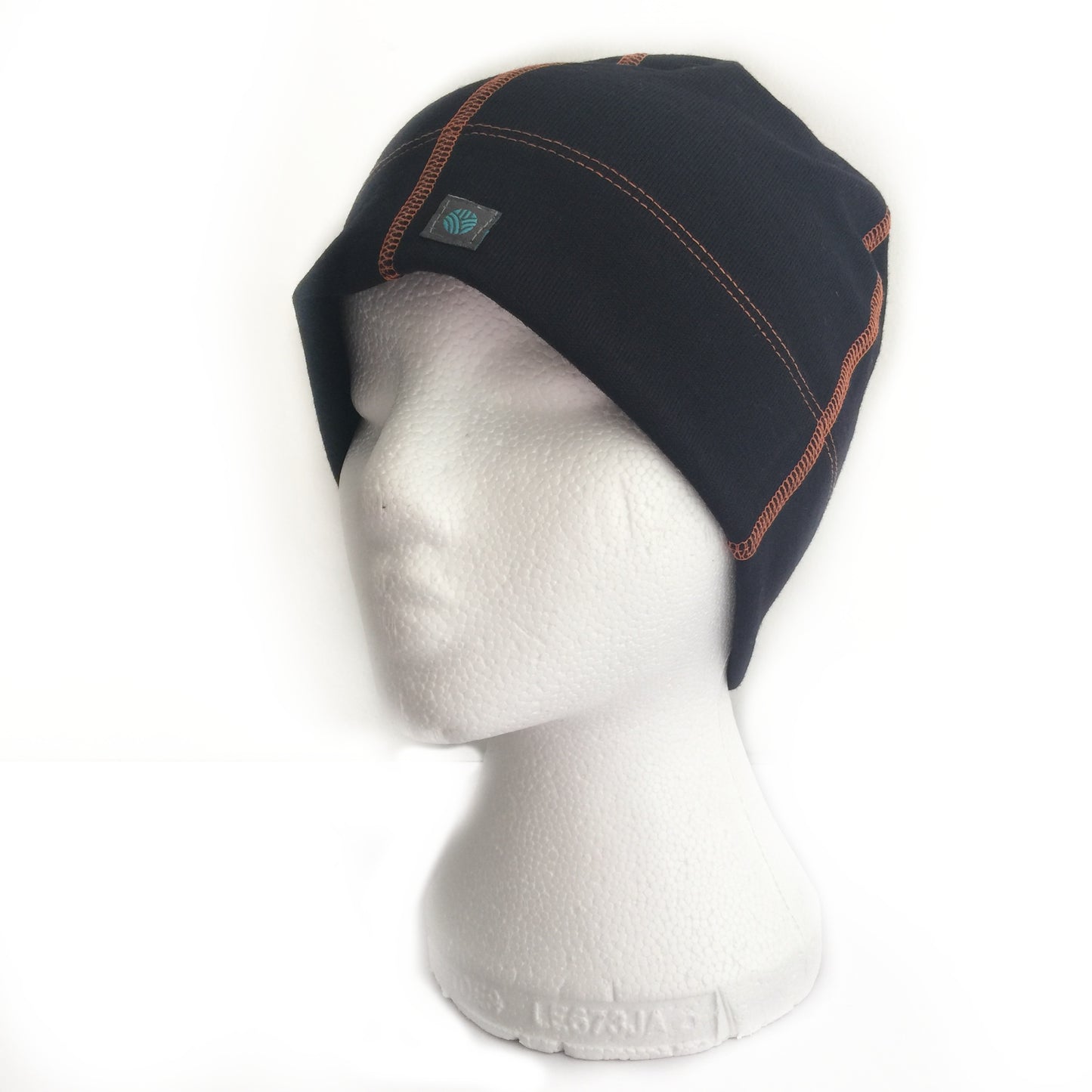 Black Merino Wool Beanie