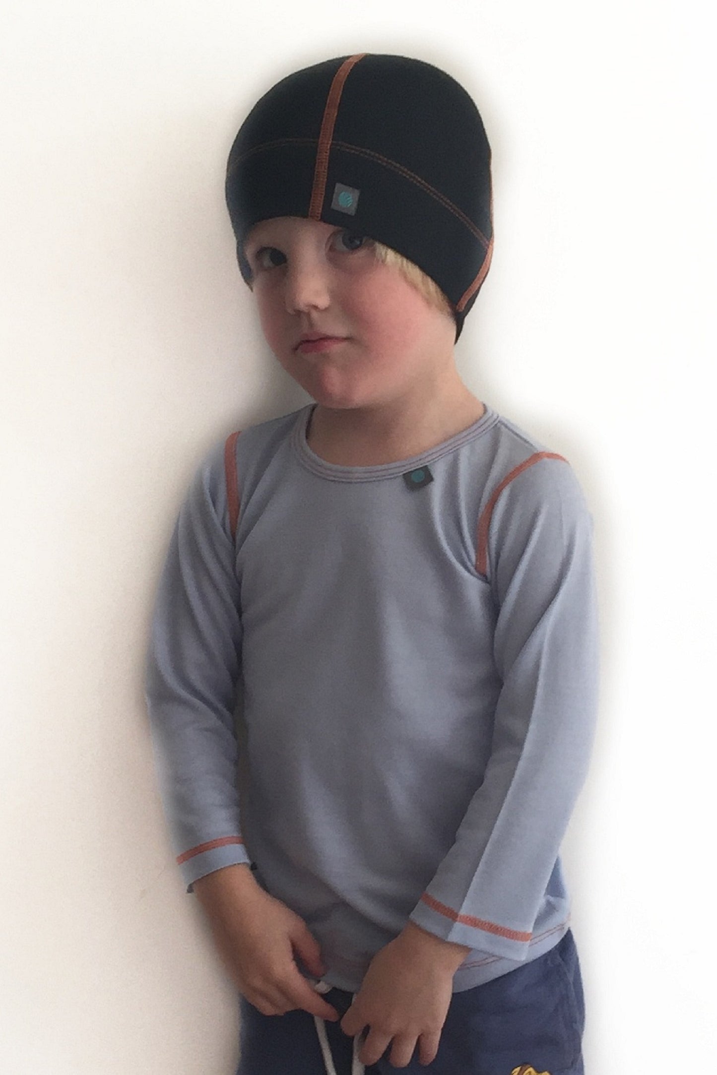 Light Blue Merino Wool Childrens Top