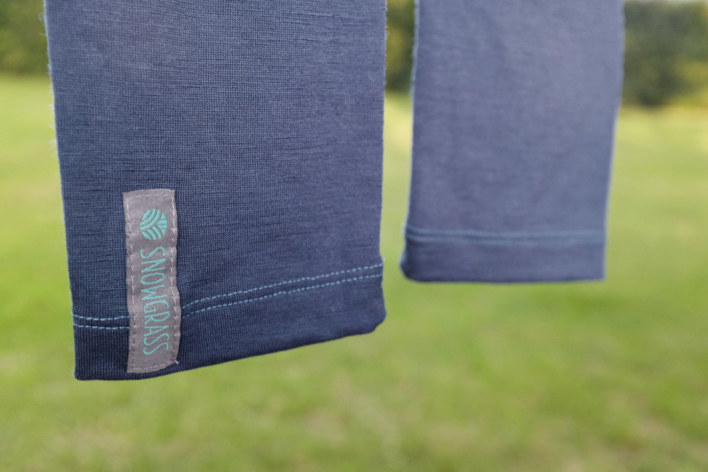 Blue Night Merino Wool Leggings