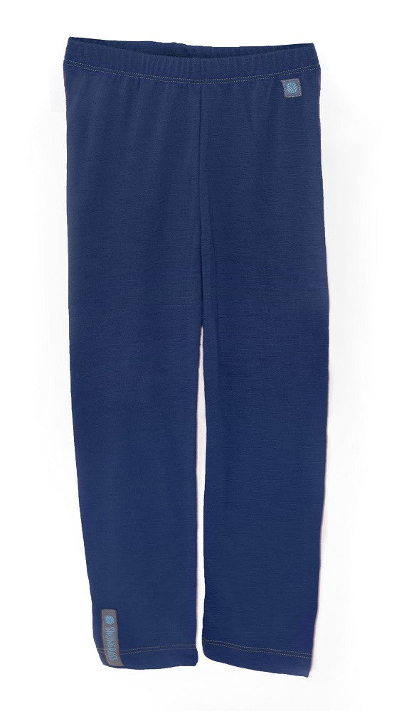 Blue Night Merino Wool Leggings