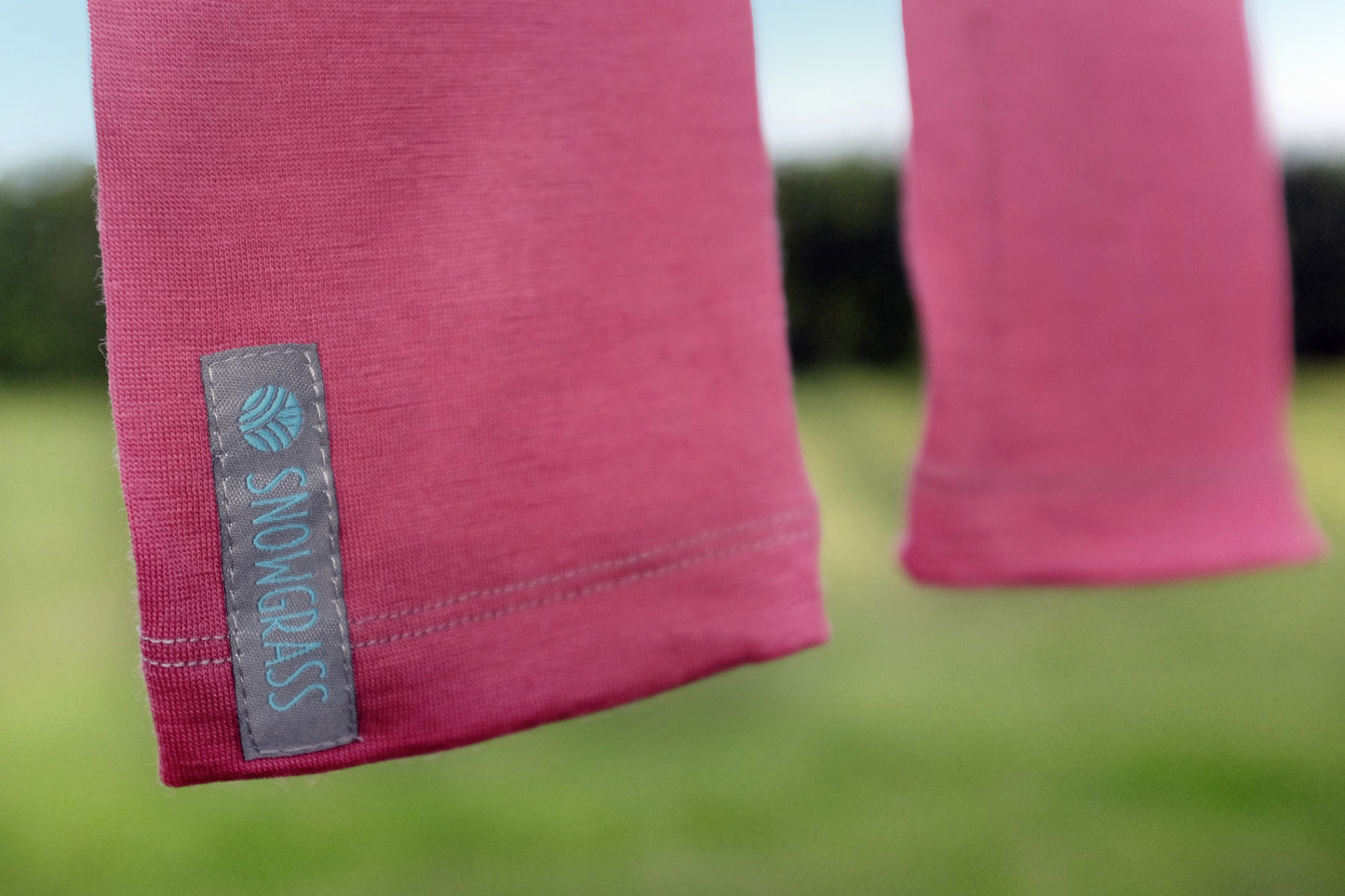 Lipstick Pink Merino Wool Leggings