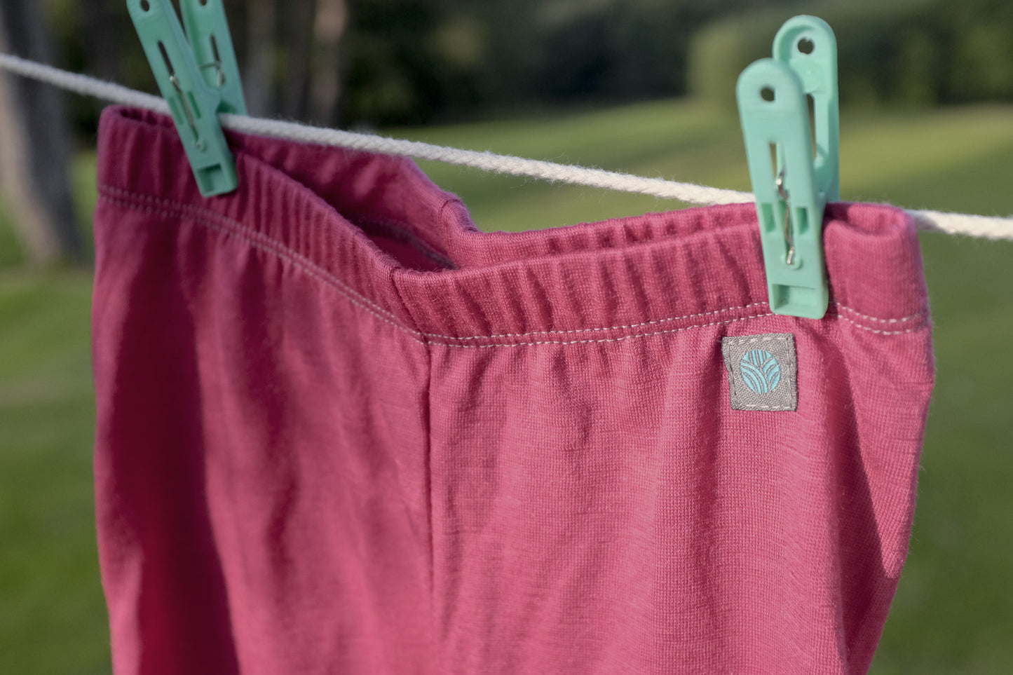 Lipstick Pink Merino Wool Leggings