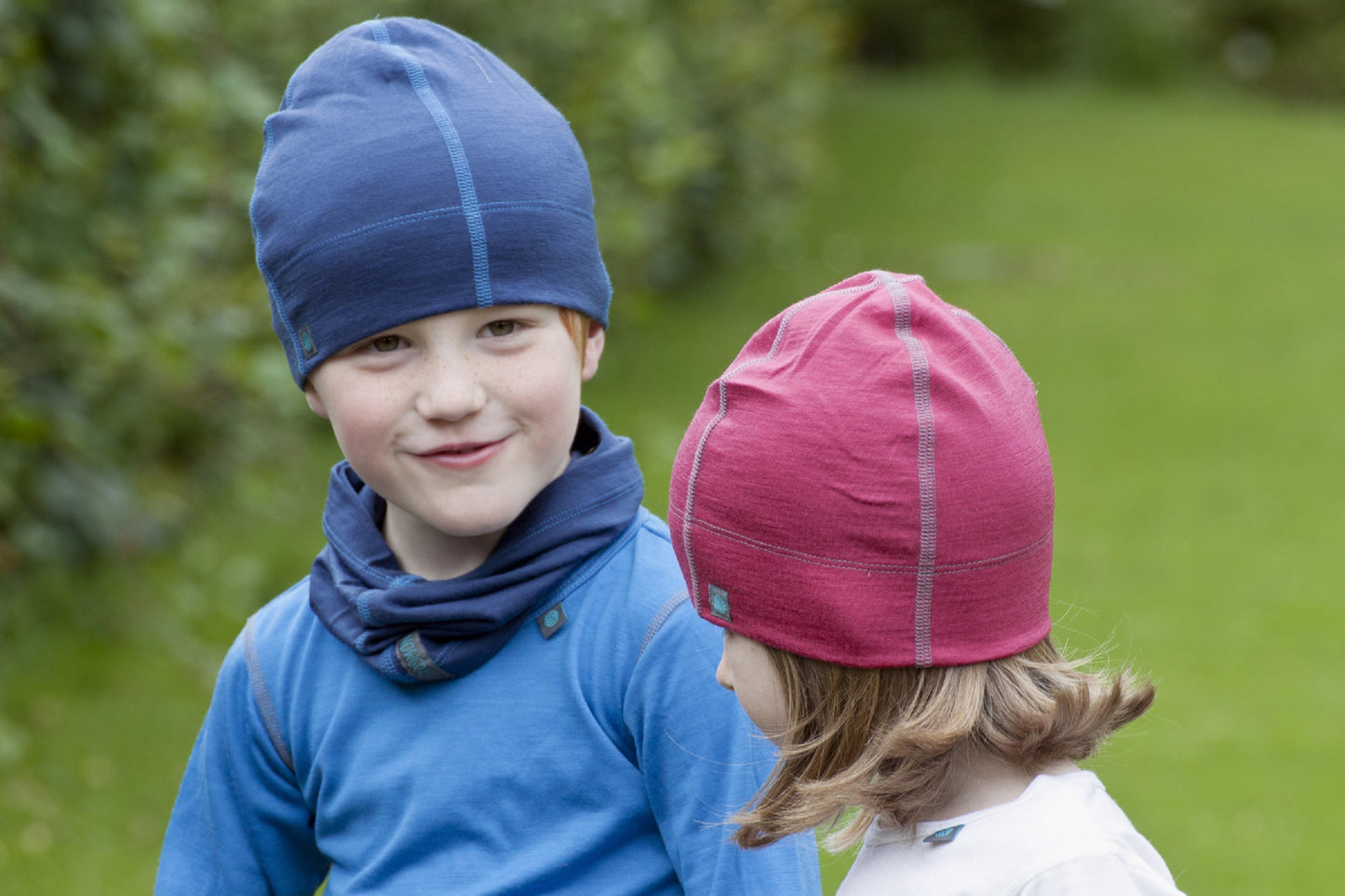 Lapis Blue Merino Wool Long Sleeved Children's Top