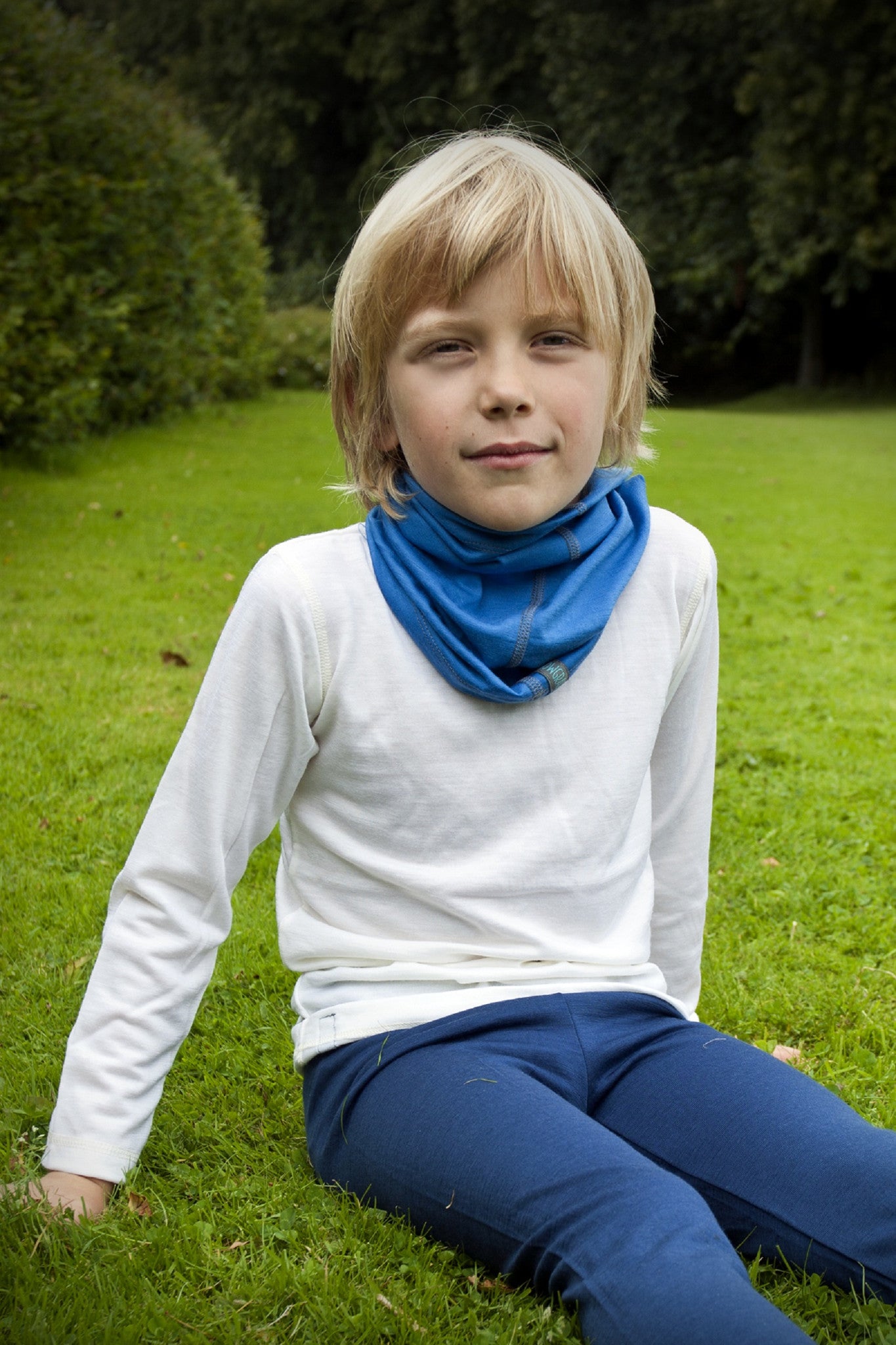 Soft White Merino Wool Long Sleeved Children's Top