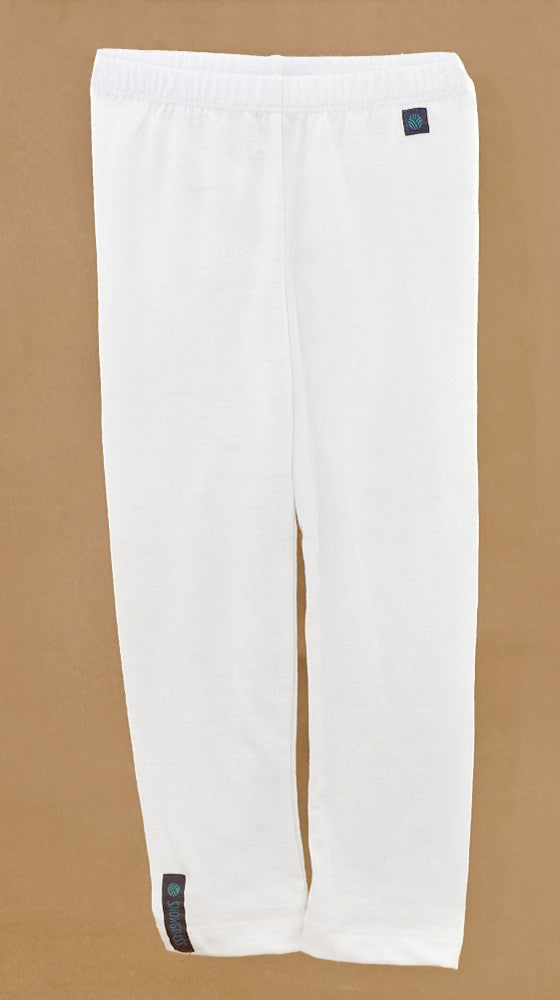 Soft White Merino Wool Leggings