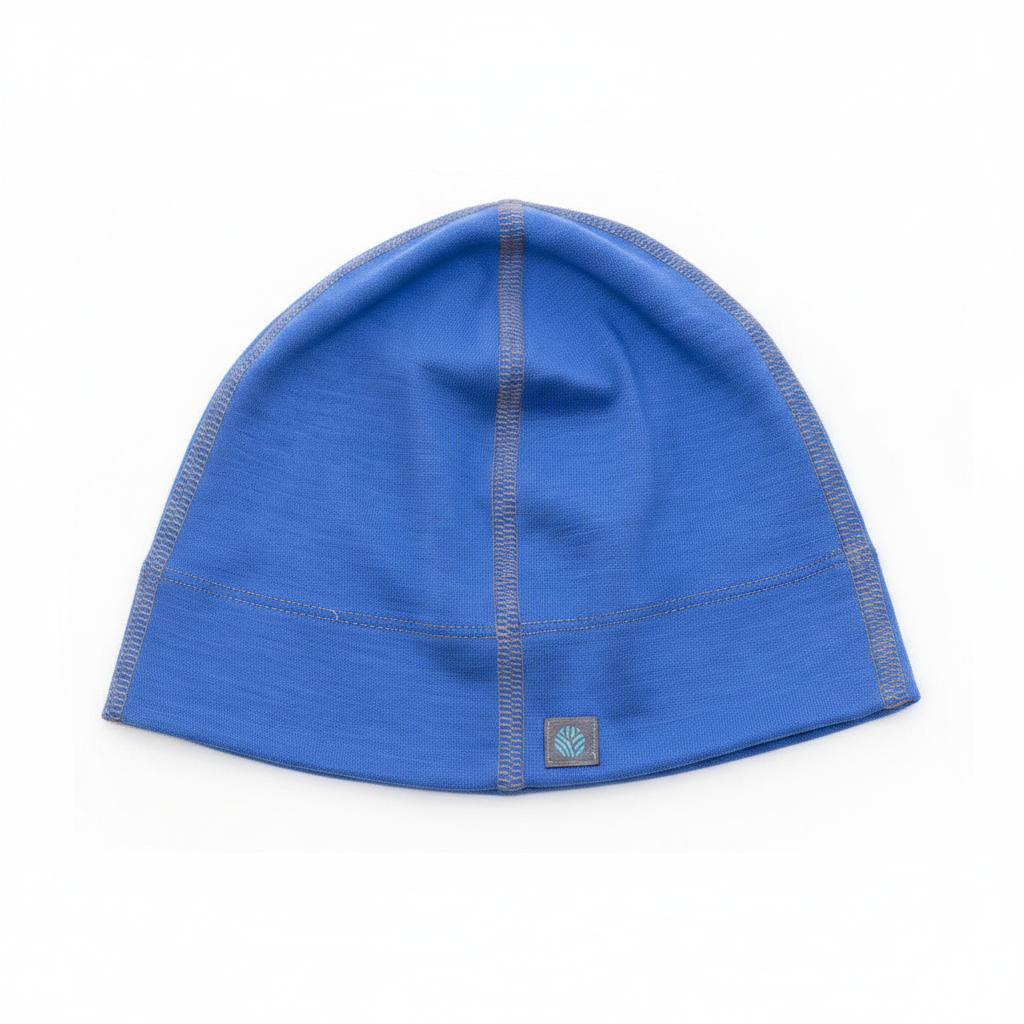 Unisex Lapis Blue Merino Wool Beanie