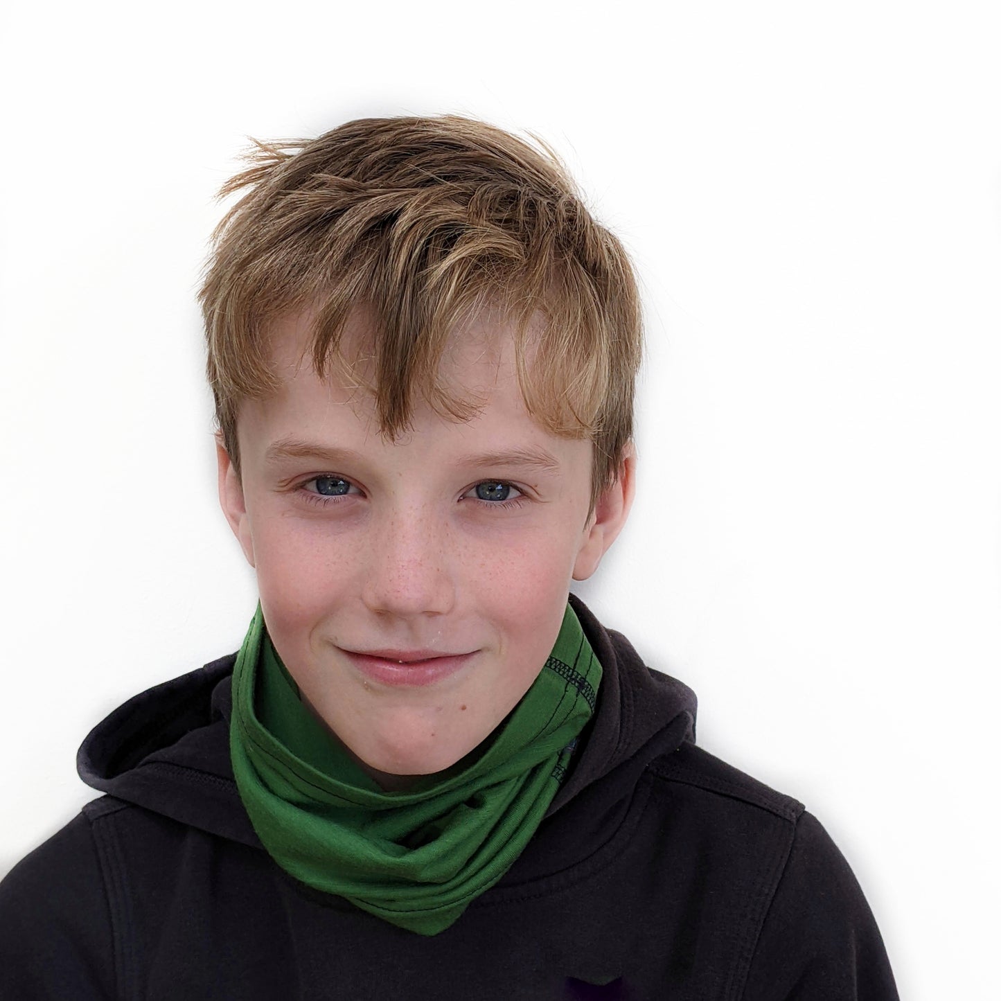 Leaf Green Merino Wool Neck Gaiter
