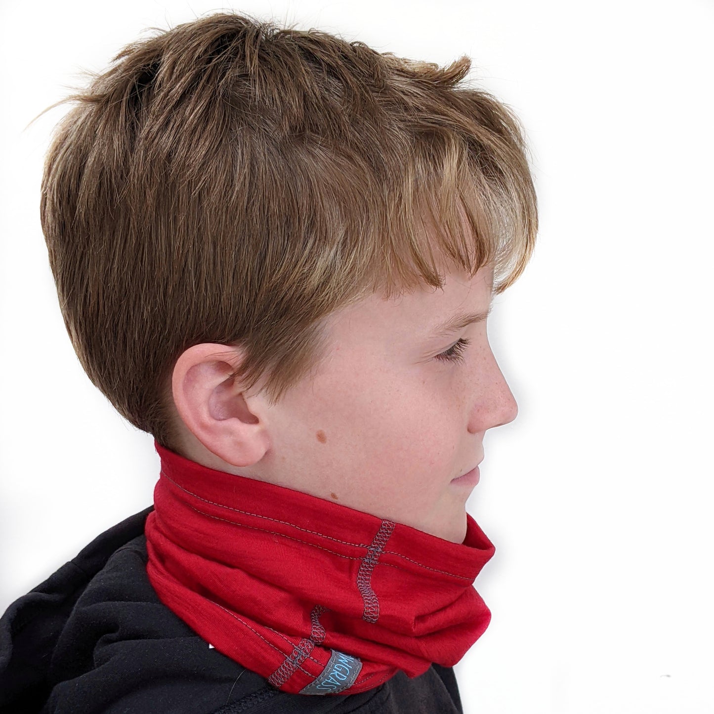 Chilli Red Merino Wool Neck Gaiter