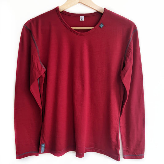 Red Chilli Long Sleeved Merino Wool Womens Top