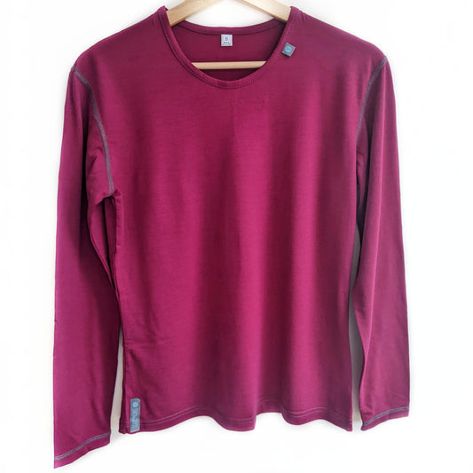 Loganberry Long Sleeved Merino Wool Womens Top