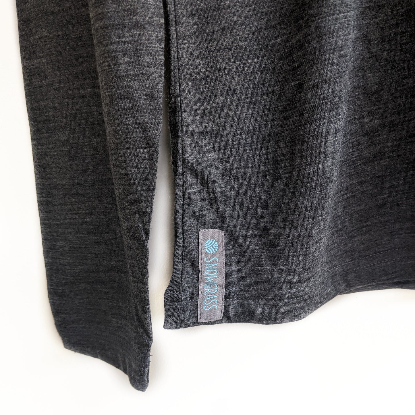 Charcoal Long Sleeved Merino Wool Womens Vest