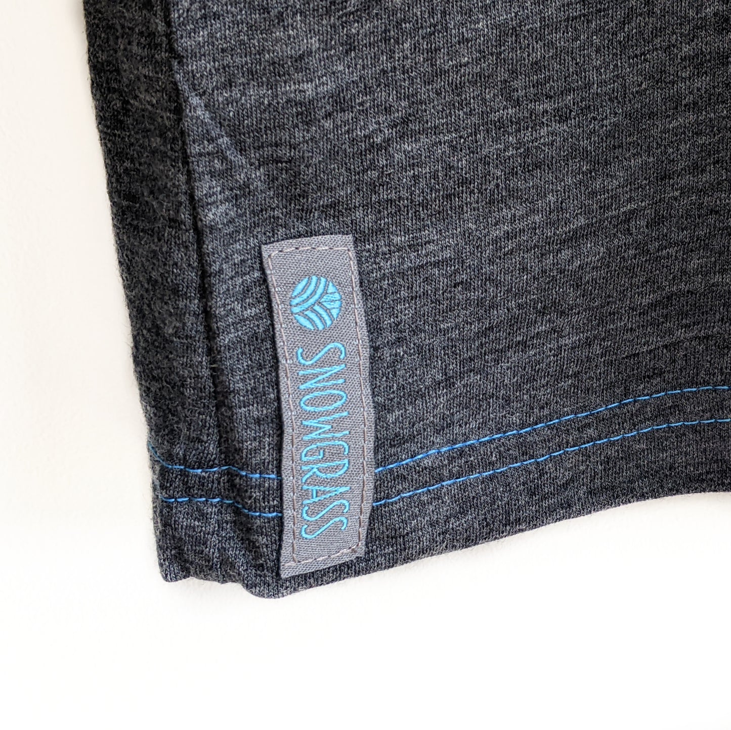 Charcoal Long Sleeved Merino Wool Mens Top