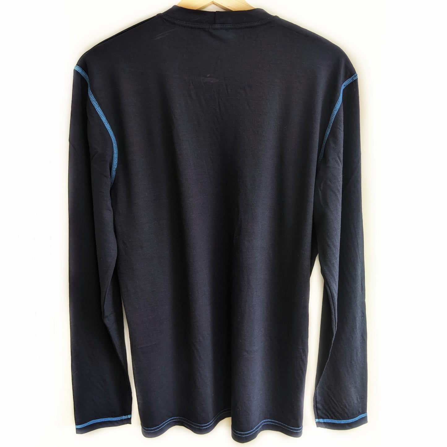 Midnight Blue Merino Wool Mens Top