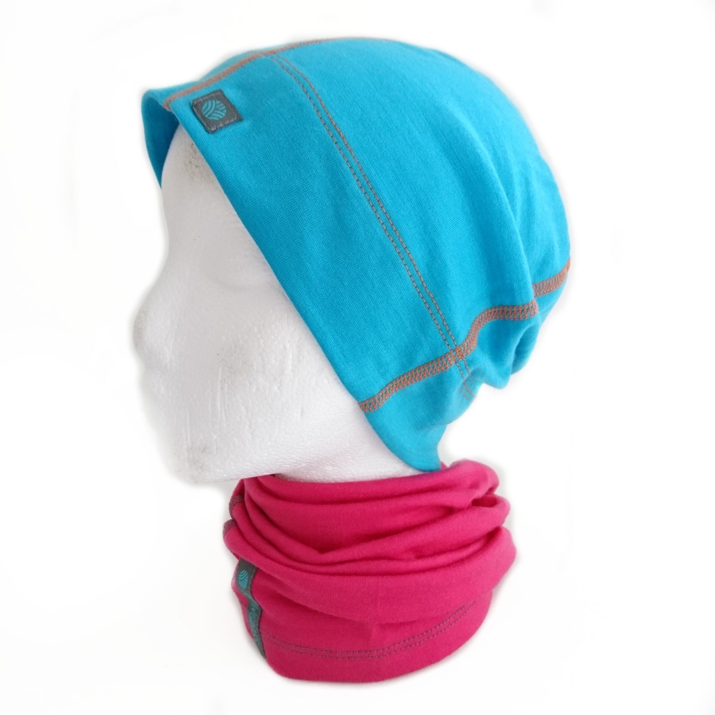 Bright Pink Merino Wool Neck Gaiter