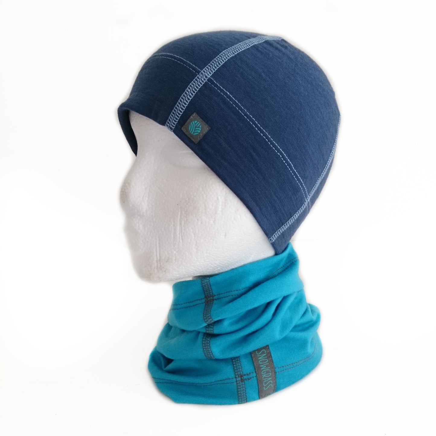 Turquoise Merino Wool Neck Gaiter