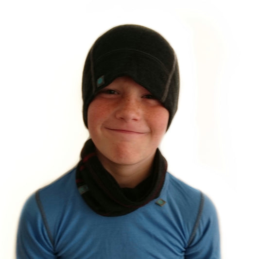 Charcoal Merino Wool Beanie