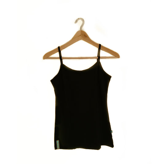 Black Merino Wool Camisole