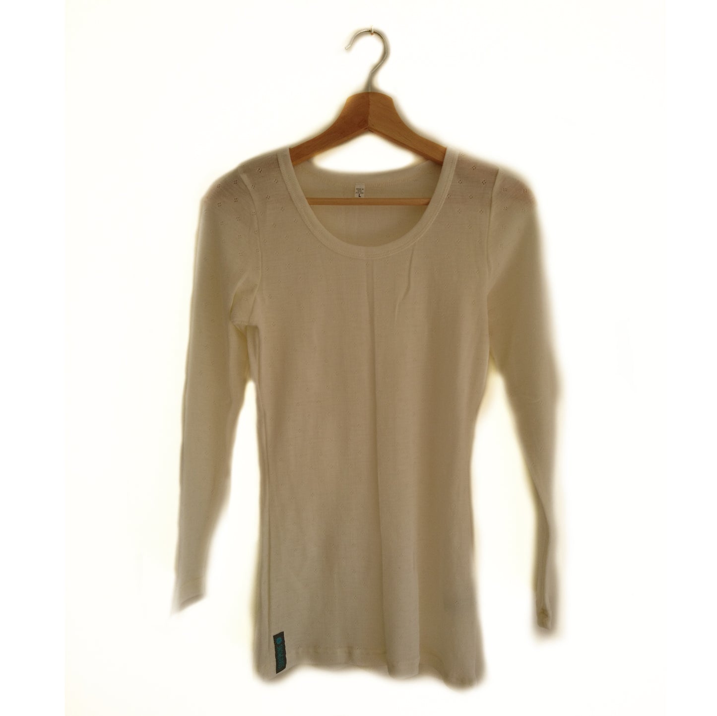 Ivory Pointelle Merino Wool Womens Vest