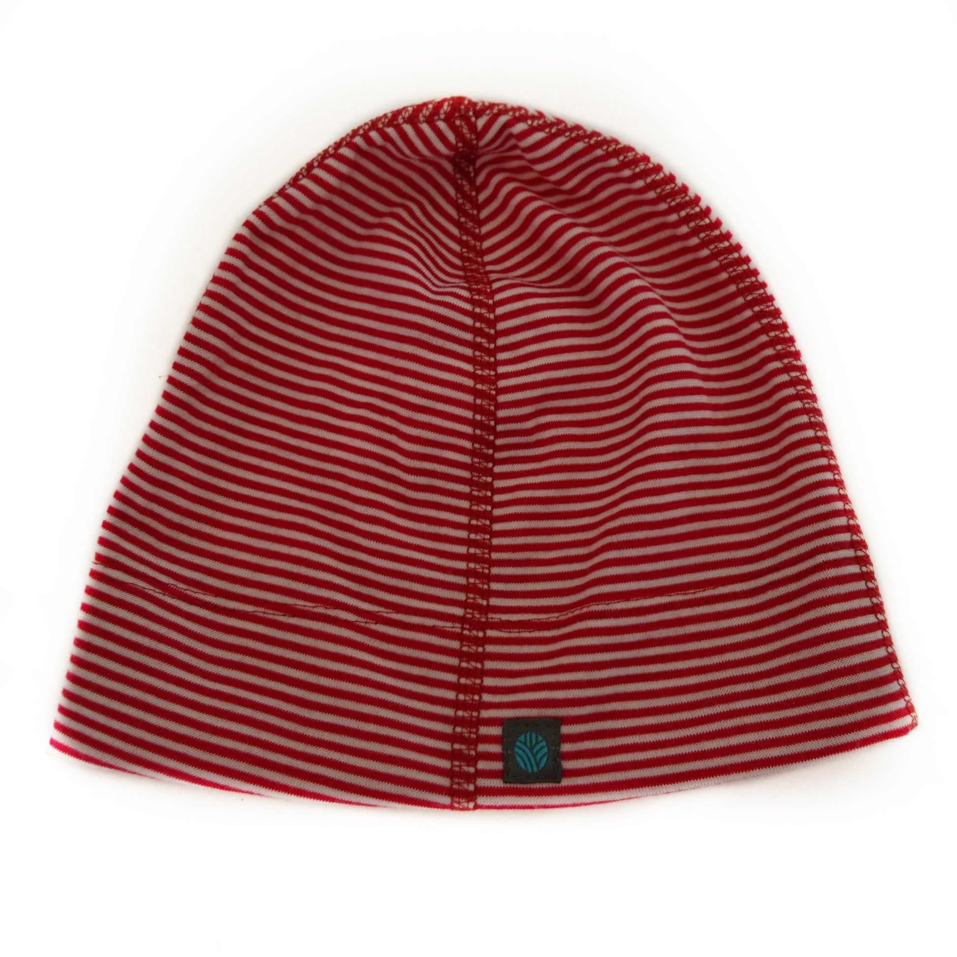 Red Stripe Merino Wool Beanie