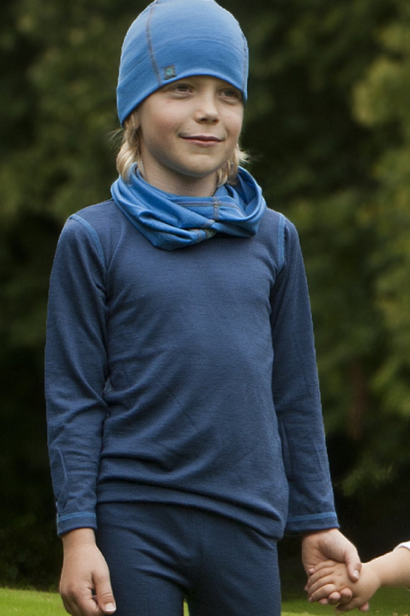 Blue Night Merino Wool Long Sleeved Top