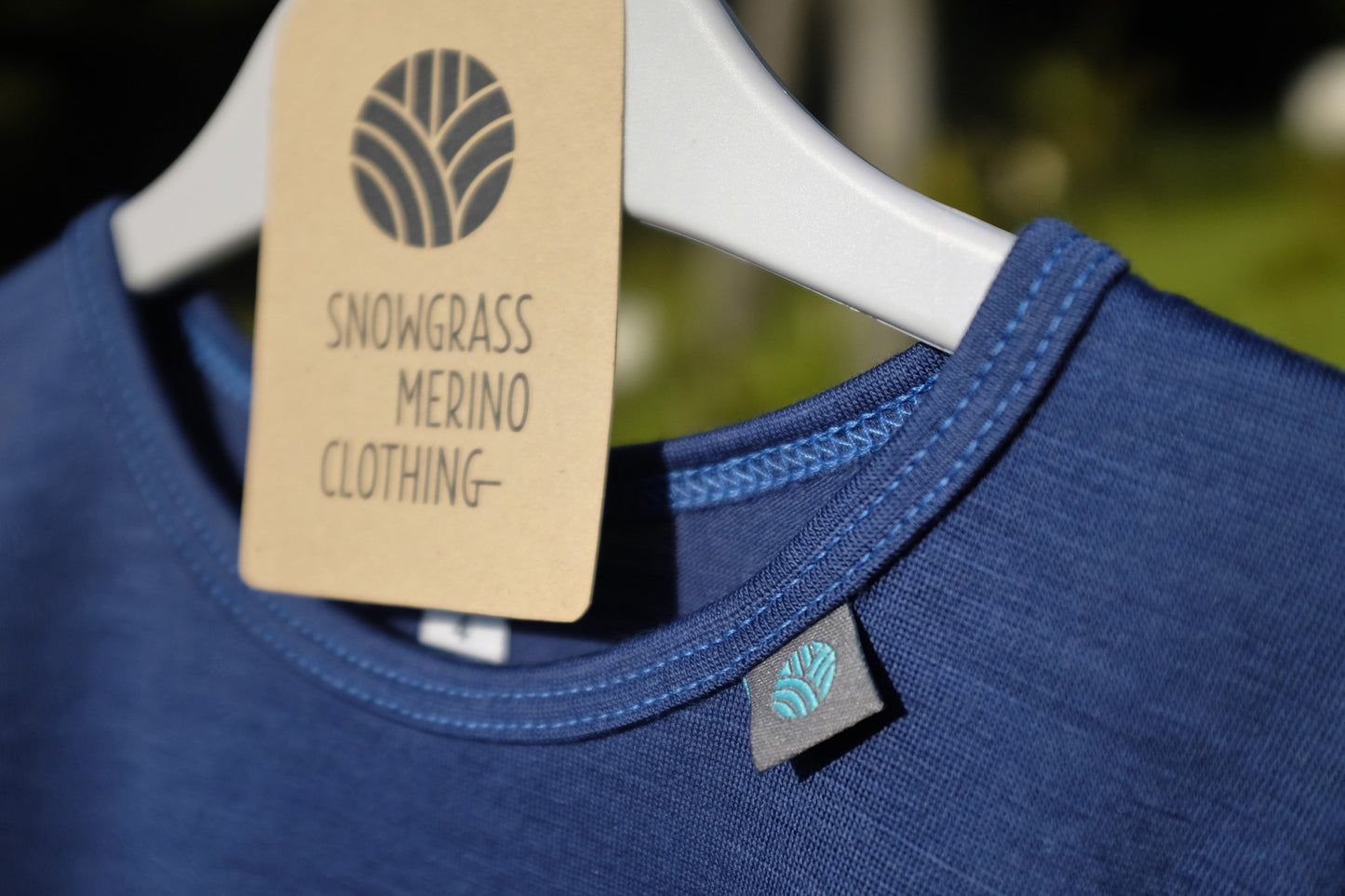 Blue Night Merino Wool Long Sleeved Top