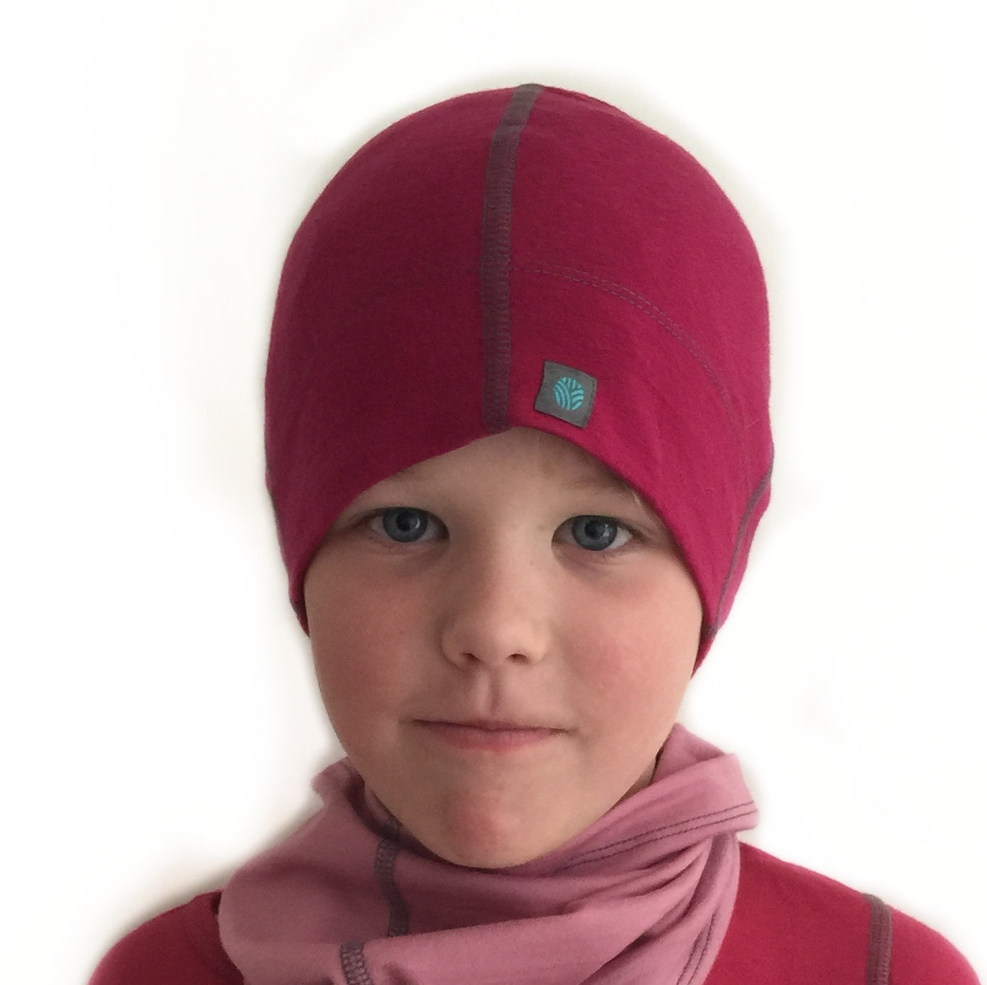 Pink Merino Wool Beanie