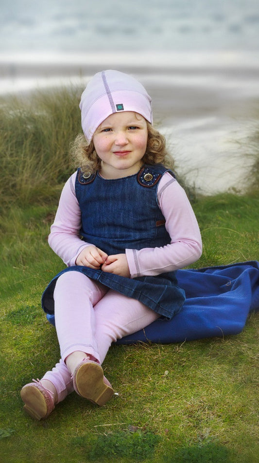 Powder Pink Merino Wool Leggings