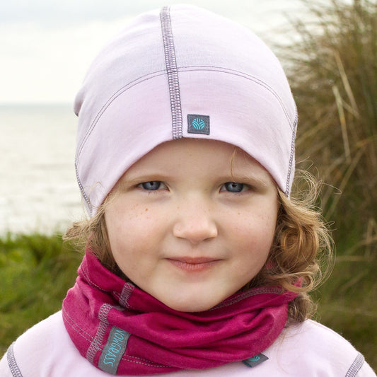 Light Pink Merino Wool Beanie